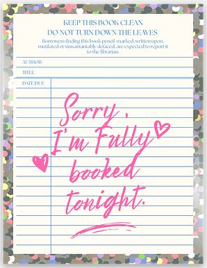 Sorry, I'm Fully Booked Tonight Sticker