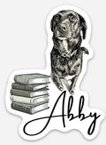 Abby Bookshop Dog Sticker