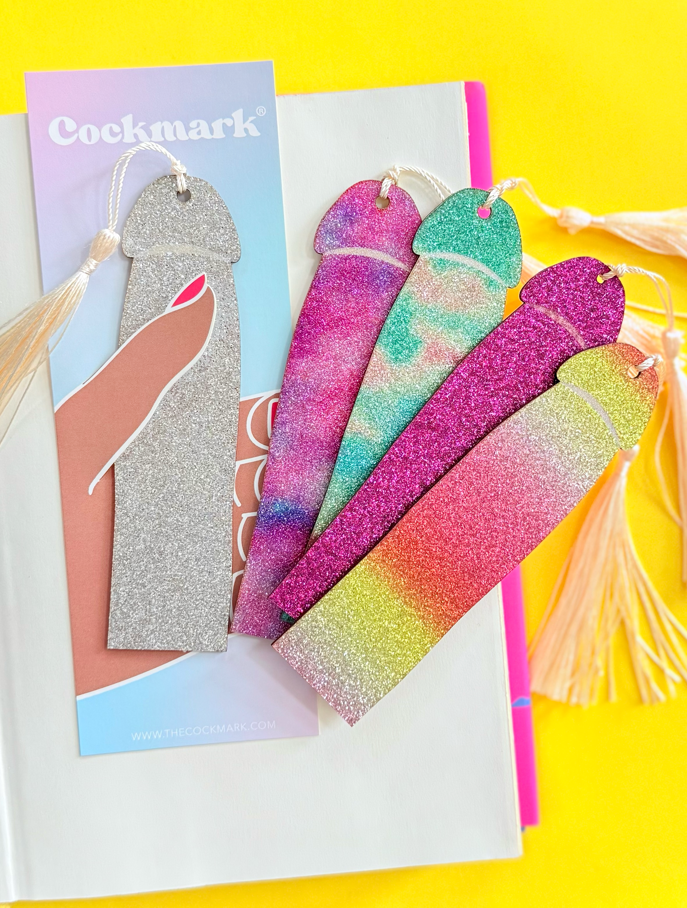 Glitter Cockmark: Silver